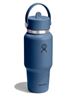 Picture of 24Oz Wide Mouth Travel Bottle w flex Straw Cap Harbour Blue